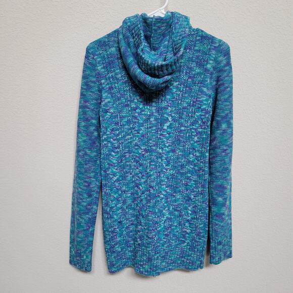 Kirra Hooded Cardigan Womens XS Button Up Fall Winter Casual Pockets Colorful - Picture 7 of 11